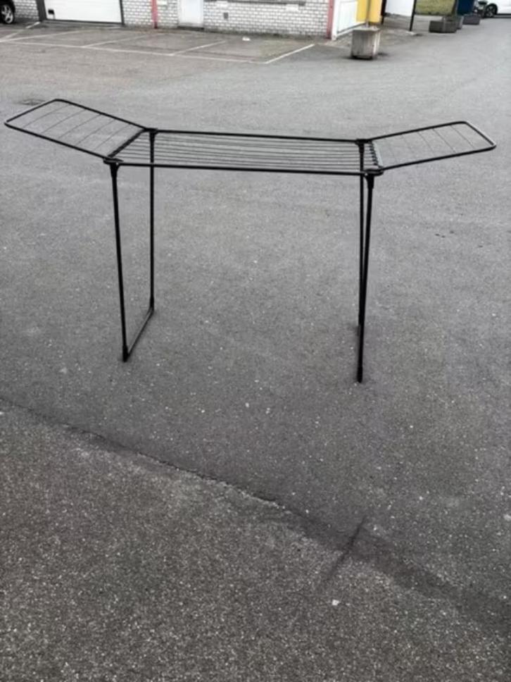 ZGAN! Wasrek zwart opklapbaar €17,99, Tuin en Terras, Droogmolens en Wasrekken, Zo goed als nieuw, Wasrek, Ophalen of Verzenden