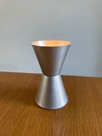Vintage uplighter lamp - diabolo / zandloper jaren 70 design, Ophalen of Verzenden, Zo goed als nieuw, Metaal, Minder dan 50 cm