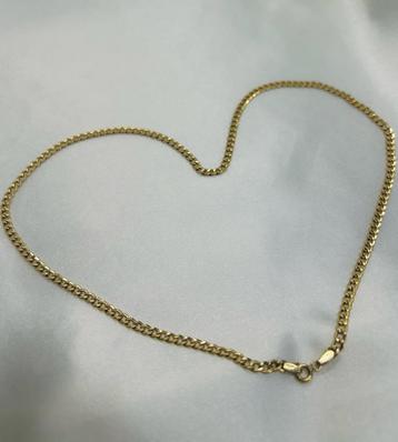 18karaat geelgouden ketting gourmet schakel beschikbaar voor biedingen
