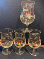 La Chouffe glazen 4 st, Ophalen, Zo goed als nieuw, Glas of Glazen, Overige merken