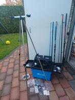 Strandhengels, molens, viskoffer, driepootsteun enz., Watersport en Boten, Ophalen, Complete set
