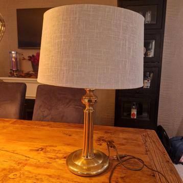 Gouden Hotel-Regency Stijl Lamp met Crème Kap beschikbaar voor biedingen