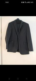 Frans Molenaar pak/kostuum maat 48 - Donkerblauw gestreept, Ophalen of Verzenden, Gedragen, Frans Molenaar, Maat 48/50 (M)