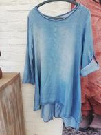Spijkerstof tuniek,m. 40.Voorzijde korter, soepelvallend, Ophalen of Verzenden, Gedragen, Maat 38/40 (M), Blauw