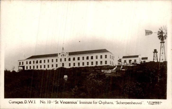 Curacao - St Vincentius Institute Orphans Scherpenheuvel, Verzamelen, Ansichtkaarten | Nederland, Ongelopen, Voor 1920, Ophalen of Verzenden