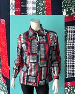 Vintage jaren 70 blouse USA patchwork maat 38, Kleding | Dames, Blouses en Tunieken, Maat 38/40 (M), Overige kleuren, Verzenden