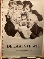 Affiche tentoonstelling De laatste wil, Gebruikt, Ophalen of Verzenden, A1 t/m A3, Rechthoekig Staand