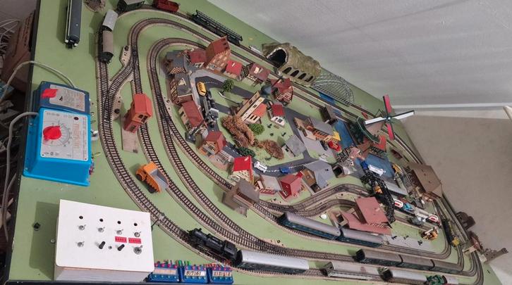 Marklin treinbaan HO compleet!!!, Hobby en Vrije tijd, Modeltreinen | H0, Gebruikt, Wisselstroom, Märklin, Ophalen