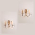 Set van 2 prachtige brocante, klassieke wandlampen, Huis en Inrichting, Lampen | Wandlampen, Ophalen of Verzenden