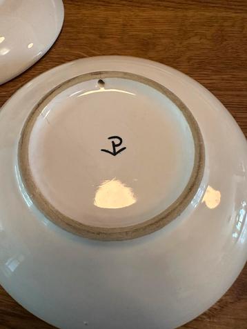 Paul Vogt Schalen Set van 3 Handbeschilderd Antiek Design Vo beschikbaar voor biedingen