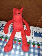 Hema rood paard knuffel met magneten in handen 23 cm, Ophalen of Verzenden, Zo goed als nieuw