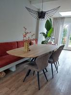 Deens ovale eettafel - 240x100 cm, Ophalen, Eikenhout, 100 tot 150 cm, 200 cm of meer