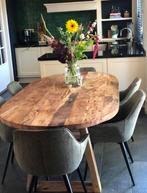 Ovale robuuste tafel 245cm, Overige materialen, 100 tot 150 cm, Ophalen of Verzenden, Vijf personen of meer
