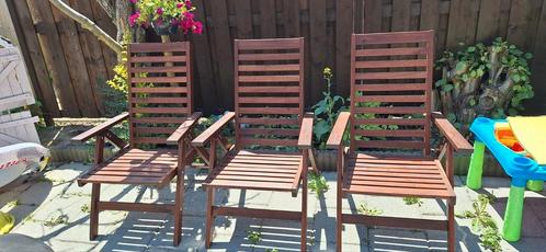 Compleet houten tuinset ikea, Tuin en Terras, Tuinsets en Loungesets, Zo goed als nieuw, Hout, 6 zitplaatsen, Bijzettafel, Eettafel
