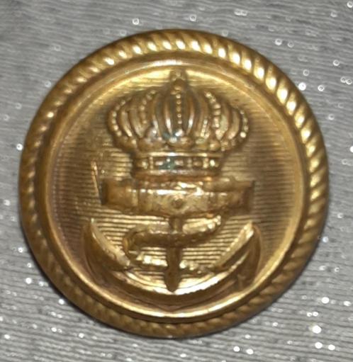PERIODE WOII - KON. NED. MARINE - UNIFORM-KNOOP., Verzamelen, Militaria | Tweede Wereldoorlog, Marine, Kleding of Schoenen, Nederland
