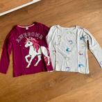 Twee longsleeves Dopodopo shirts met eenhoorn - maat 122, Kinderen en Baby's, Kinderkleding | Maat 122, Meisje, Ophalen of Verzenden