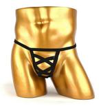 Heren touwen g-string / string rode zwarte witte tanga, Verzenden, Overige kleuren, Slip