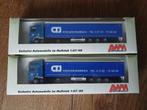 Daf XF + Krone trailer 1/87. AWM exclusief model (2x), Ophalen of Verzenden, Nieuw, Bus of Vrachtwagen, AWM