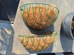 2 halve hanging baskets doorsnee 40 cm, Minder dan 30 cm, Minder dan 60 cm, Rond, Ophalen of Verzenden