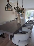 Mooie eethoek Keijser en Co tafel en 8 stoelen, Ophalen, Rechthoekig, 200 cm of meer, 100 tot 150 cm