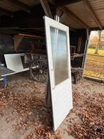 2 Deuren met draadglas, 96x211,5cm - 1 ruit stuk, Doe-het-zelf en Verbouw, Deuren en Horren, Ophalen, Gebruikt, 80 tot 100 cm