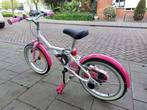 Fiets 16 inch, meisje, Fietsen en Brommers, Fietsen | Kinderfietsjes, 16 tot 20 inch, Btwin, Zo goed als nieuw, Ophalen