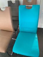 5 Moderne eetkamerstoelen - set van 5, Tuin en Terras, Ligbedden, Ophalen, Gebruikt, Kunststof