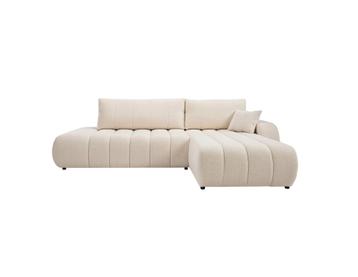 fonQ Bree Hoekbank Rechts Slaapfunctie Boucle Creme €1099 nu beschikbaar voor biedingen
