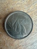 Belgische 20 frank munt 1981, Ophalen, Metaal, Losse munt