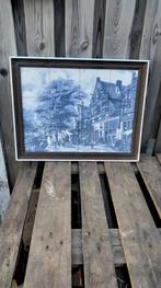 DELFTS BLAUW TEGELTABLEAU, Ophalen of Verzenden