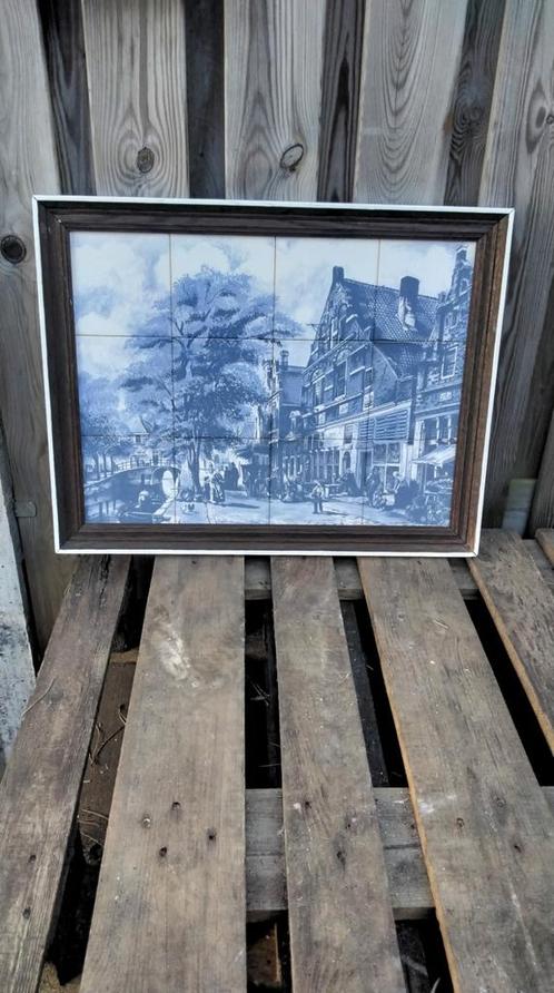 DELFTS BLAUW TEGELTABLEAU, Huis en Inrichting, Woonaccessoires | Wanddecoraties, Ophalen of Verzenden