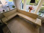 Leren Eethoekbank 298x198cm, Huis en Inrichting, Ophalen, Gebruikt, Leer, Modern