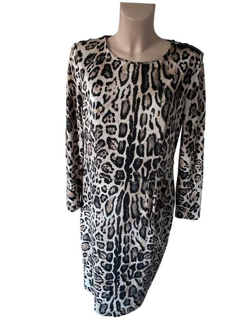 Riani jurk L, Kleding | Dames, Jurken, Zo goed als nieuw, Maat 42/44 (L), Bruin, Ophalen of Verzenden
