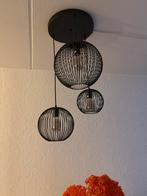 Moderne zwarte hanglamp – set van 3 los en 1 set van3, Huis en Inrichting, Ophalen, Zo goed als nieuw, Metaal, 50 tot 75 cm