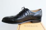 Nieuw! Zwarte Barker wingtips in maat 10.5 G = 44.5 breed, Zwart, Nieuw, Veterschoenen, Barker