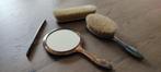 Antieke kap set: borstel, spiegel, kleding borstel, Antiek en Kunst, Ophalen of Verzenden, Zilver