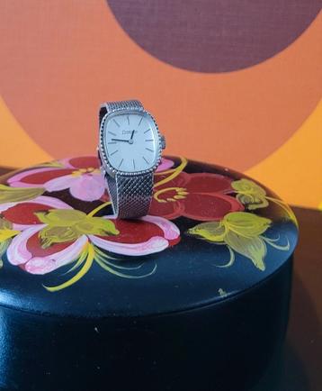 Vintage jaren 60 zilveren dames horloge 