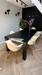 Massief eiken tafel, Ophalen, Gebruikt, 100 tot 150 cm, Eikenhout