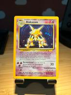 Alakazam Base Set Holo NL 1/102, Ophalen of Verzenden, Gebruikt, Losse kaart, Foil