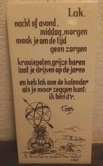 Mooi Teksttegeltje LAK   TOON HERMANS 10 x 20 CM, Ophalen of Verzenden