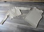 Twinset gebreide gouden beige vest bolero jasje top 40 42 44, Kleding | Dames, Verzenden, Zo goed als nieuw, Maat 42/44 (L), Beige