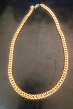 Stoere (heren) ketting 925 zilver goud plated Zinzi, Sieraden, Tassen en Uiterlijk, Kettingen, Ophalen of Verzenden, Zo goed als nieuw