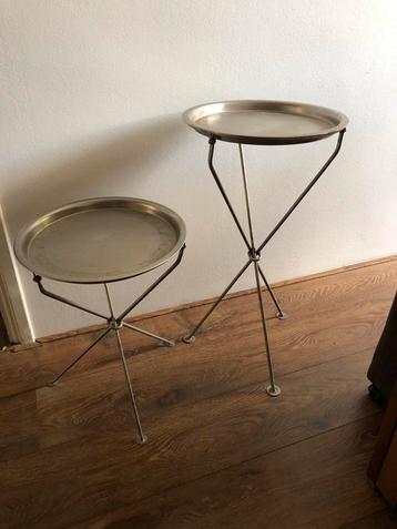 Metalen bijzettafeltjes van Lifestyle. Nooit gebruikt