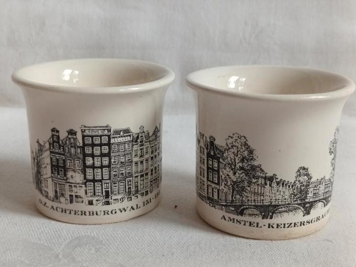 Eierdopjes Grachtenservies Villeroy & Boch, Antiek en Kunst, Antiek | Servies los, Ophalen of Verzenden
