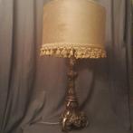 Exclusieve grote schemerlamp antiek boudoir goud fluweel, Overige materialen, Vintage, Ophalen of Verzenden, Zo goed als nieuw