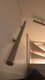 Rvs trap leuning te koop, Doe-het-zelf en Verbouw, Ladders en Trappen, Ophalen, Zo goed als nieuw, Minder dan 2 meter