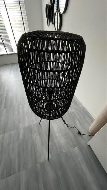 Vloerlamp jute zwart beschikbaar voor biedingen