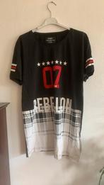 Heren T -shirt met print, Maat 52/54 (L), Zwart, Ophalen of Verzenden, Young wild & free
