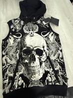 Philipp plein  bodywarmer hoody, Maat 52/54 (L), Verzenden, Zwart, Nieuw