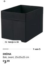 2x zwarte stoffen inzet Kallax vakkenkast Ikea Dröna Gratis, Huis en Inrichting, Kasten | Stellingkasten, Ophalen